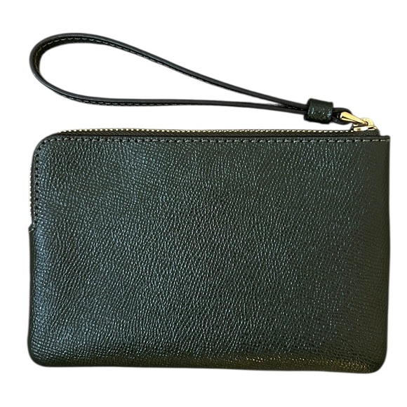 NWT Coach Corner Zip Wristlet in Dark Ivy (Green) - Picture 5 of 13